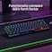 لوحة مفاتيح الألعاب الميكانيكية HyperX Alloy Origins 65 - تصميم صغير الحجم 65% - مفاتيح حمراء خطية - أغطية مفاتيح PBT مزدوجة الطبقة - إضاءة خلفية RGB LED - متوافقة مع برنامج NGENUITY