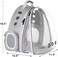 حقيبة ظهر هالينفر قابلة للتوسيع من الأمام للقطط، تتسع حتى 20 رطلاً، حقيبة ظهر لحمل الحيوانات الأليفة بنافذة على شكل كبسولة فضائية للحيوانات الأليفة، مناسبة للقطط الكبيرة والسمينة والجراء الصغيرة