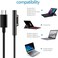 FASTELECTRIC Surface Connect to USB C Charging Cable, Compatible for Microsoft Surface Pro 7/6/5/4/3 Go3/2/1 Laptop4/3/2/1, Must Works with 45W 15V3A USB-C Charger (Black