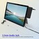 Yeemie Surface Go 3 Docking Station, 4 in 1 Microsoft Surface Go 3 Accessories with 4K HDMIUSB 3.0 Port Hub3.5mm Audio Adapter, USB Adapter for Surface Go 3/Go 2/Go