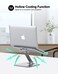 RIWUCT Foldable Laptop Stand, Height Adjustable Ergonomic Computer Stand for Desk, Aluminum Portable Laptop Riser Holder Mount Compatible with MacBook Pro Air, All Notebooks 10-16