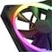 مراوح NZXT F120 RGB - RF-R12TF-B1 - إضاءة RGB قابلة للتخصيص - تبريد هادئ للغاية - ثلاث مراوح (وحدة تحكم RGB متضمنة) - مروحة 120 مم - أسود