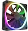 مراوح NZXT F120 RGB - RF-R12TF-B1 - إضاءة RGB قابلة للتخصيص - تبريد هادئ للغاية - ثلاث مراوح (وحدة تحكم RGB متضمنة) - مروحة 120 مم - أسود