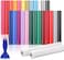 Sooez Permanent Vinyl for Cricut Machines (50Pack, 12"x12"- 40 Adhesive Vinyl (MatteGlossy10 Transfer Tapes 1 Scraper, Waterproof Outdoor Vinyl for All Cutting Machine, Perfect for Home Party Decor