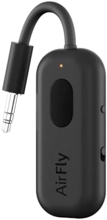Twelve South AirFly Pro Bluetooth Wireless Audio Transmitter, Receiver for up to 2 AirPods, Wireless Headphones, Black