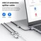 MOGOOD USB Extension Cable,USB A Male to 2 Female Extension Cord Durable USB Splitter Cable Nylon Braided Fast Data Transfer Compatible with Printer, USB Keyboard, Flash Drive, Hard Drive, PlayStation