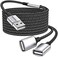 MOGOOD USB Extension Cable,USB A Male to 2 Female Extension Cord Durable USB Splitter Cable Nylon Braided Fast Data Transfer Compatible with Printer, USB Keyboard, Flash Drive, Hard Drive, PlayStation