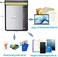 MUBYE Fireproof Waterproof Money Document Bag - 15"x 11" Safe Zipper Bags with Reflective Strip, FireWater Proof Storage Organizer Pouch for Important Documents Holder,File,Cash,Passport,Tablet (Black