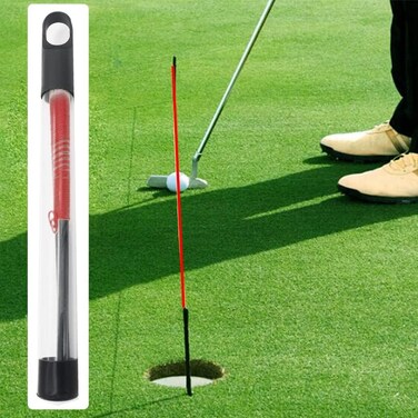 HH-GOLF 3 Meters Golf Putting String Guide, Golf Alignment Training Aid, Poket Size Master Straight Golf Putting Guide Line for Green