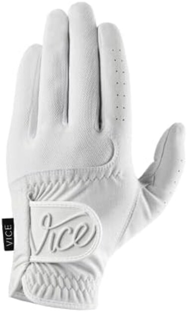 VICE Golf Duro WhiteGolf GloveFeatures: Highly Durable Synthetic Suede, Great fit and Feel