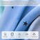 XiDi Dream Star Blackout Curtains for Kids Rooms Boys Green Curtain for Bedroom Window Blue Grey, W52 X L63