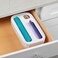 YouCopia StoraBag Drawer Food Bag Dispenser, 3-Slot Plastic Ziploc Bag Organizer for Kitchen, Holds Food Storage Bags, Freezer Bags, Snack Bags, BPA-Free, Easy to Clean