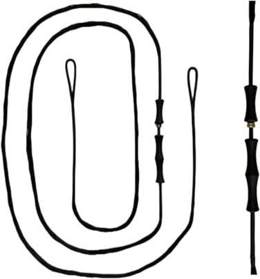DEERACE Traditional Recurve Bow String and Bowstring Finger Savers Set, Dacron Bow String with Finger Guard