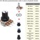 Taiss 100PCS Potentiometer Kit,WH148 B1K 5K 10K 20K 50K 100K 250K 500K 1M ohm potentiometers,Potentiometer Assortment,Single Linear Taper Potentiometer 3 Terminal with Knobs,Nuts and Washers