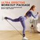 HPYGN Ankle Resistance Bands with Cuffs, Ankle Bands for Working Out, Resistance Bands for Leg Butt Training Exercise Equipment for Kickbacks Hip Gluteus Training Exercises, Ankle Strap with Exercise