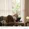 JINCHAN Linen Beige Curtains for Living Room Farmhouse Rod Pocket Back Tab Light Filtering Window Drapes 2 Panels for Bedroom Patio Door Curtains 2 Panels(W127 cmxL305cm, Crude