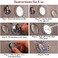 Yolev 1PCS Wedding Bouquet Photo Charm DIY Pin Brooch Making Kit Single Lacy Frame Wedding Charm Oval Glass Cabochons Picture Frame with Pendant for Wedding Shower Bride