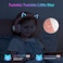 LOBKIN Bluetooth 5.3 Kids Headphones with Bag - RGB LED Light Up Cat Ears Foldable Adjustable On-Ear Headset Support Wireless or 3.5mm Wired Mode for ToddlerGirlsBoys Teens (Pink