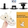 KOTESLLOE 8 Sets Replacement Rivets for Crocs, Replacement Parts for Crocs