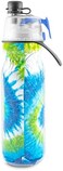 زجاجة مياه O2COOL Mist 'N Sip، وظيفتان في زجاجة واحدة: رذاذ وشرب، مع فوهة علوية مانعة للتسرب (أزرق مصبوغ).