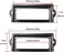 JianLing 20PCS Black Label Holder Black Office Library File Drawer Cabinet Card Tag Holder Metal Office File Cabinet Shelves Drawer Name Card Label Holder Frames