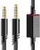 MJKOR Replacement for Astro A40 Inline Mute Cable Cord, Mute Function Audio Aux Gaming Wire Compatible with Astro A40 Headsets (2 Meter, Nylon Braided