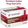 Dealmed Povidone Iodine Prep Pad 10% - Individually Sealed Packets Perfect for Wound Care and Portable First Aid Kits, 100/Box (Pack of 1