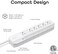 Geeni Surge Smart Wi-Fi Surge Protector, No Hub Required, Works with Alexa, The Google AssistantMicrosoft Cortana, White 6 Outlet GN-SW003-199 1