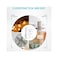Syantek Wireless Remote Control Electrical Outlet Switch for Household Appliances, Expandable Remote Light Switch Kit, 100ft RF Range,White 5 outlets2 remotes（White