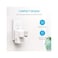 Syantek Wireless Remote Control Electrical Outlet Switch for Household Appliances, Expandable Remote Light Switch Kit, 100ft RF Range,White 5 outlets2 remotes（White