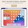 جراب Akkerds متوافق مع iPad مقاس 10.2 بوصة (إصدارات 2021/2020/2019)، مناسب لأجهزة iPad من الجيل التاسع/الثامن/السابع، مزود بحامل قلم، غطاء واقٍ بظهر TPU ناعم، خاصية التشغيل/الإيقاف التلقائي، أزرق/بنفس