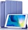 جراب Akkerds متوافق مع iPad مقاس 10.2 بوصة (إصدارات 2021/2020/2019)، مناسب لأجهزة iPad من الجيل التاسع/الثامن/السابع، مزود بحامل قلم، غطاء واقٍ بظهر TPU ناعم، خاصية التشغيل/الإيقاف التلقائي، أزرق/بنفس