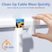 Yecaye [Upgrade Version] Cable Management Channel - CMC-02 Concealer Cord Cover - 125" Wire Hider Raceway Kit - Organizing Wall Mount TV System Cable Runner Home Office - 8X L15.7in, W1.18 H0.6in, Whi