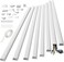 Yecaye [Upgrade Version] Cable Management Channel - CMC-02 Concealer Cord Cover - 125" Wire Hider Raceway Kit - Organizing Wall Mount TV System Cable Runner Home Office - 8X L15.7in, W1.18 H0.6in, Whi
