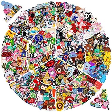 NICEVINYL Iron on Patches for Clothing: 100Pcs Random Assorted Styles Funny Patch Repair Embroidered Appliques for Clothes Sew on/Iron on Jackets Backpacks Hat Dress Fabric for DIY Accessories
