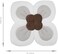 PandaEar Baby Bath Pad for Infant NewbornSoft Flower Petals for Sink Bathtub Essentials Shower Gift (Gray