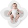 PandaEar Baby Bath Pad for Infant NewbornSoft Flower Petals for Sink Bathtub Essentials Shower Gift (Gray
