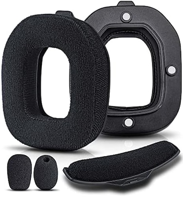TRANSTEK A40 TR Earpads - Replacement Ear Cushions Compatible with Astro A40 tr Headset I A40 TR Mod Kit/A40 Accessories/Headband/Microphone Foam (Soft Velour