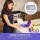 Bentgo Kids Chill Leak-Proof Lunch Box - Included Reusable Ice Pack Keeps Food Cold; 4-Compartment Bento Lunch Container; MicrowaveDishwasher Safe (Electric Violet