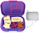 Bentgo Kids Chill Leak-Proof Lunch Box - Included Reusable Ice Pack Keeps Food Cold; 4-Compartment Bento Lunch Container; MicrowaveDishwasher Safe (Electric Violet
