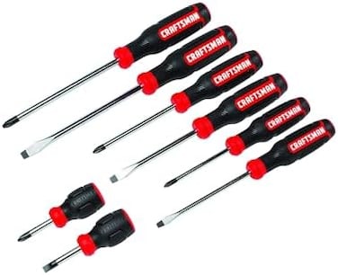 CRAFTSMAN Screwdriver Set, Bi-Material, 8 Piece Set (CMHT65075N