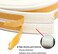 UPSEN Sealing Tape for Doors Windows, 10 m Door Seal, Self-Adhesive Window Seal, Anti-Collision Sealing Strips, Rubber Foam Seal Strips, Sound Insulation, White