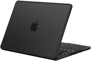 BlueSwan Anti-Cracking Hard Shell Case Compatible with MacBook Pro 14-inch 2025 2024-2021 Release M4 M3 M2 M1, Anti-Fingerprint Soft TPU Bumper, Frosted Black