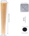 Doublelife Furniture Legs 12 Inch 4PCS Sofa Wood Color Tapered Reliable Wood Cabinets Sofa Feet
