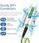 H!Fiber Green SFPCable, 10G SFPDAC, 0.25M(0.82ft, Passive Direct Attach Copper Twinax Cable for Cisco SFP-H10GB-CU0.25M, Ubiquiti UniFi UC-DAC-SFP, Meraki, Mikrotik, Intel, Fortinet, Netgear