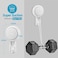 LUXEAR Suction Hooks Powerful Vacuum Suction Cup Hooks- Heavy Duty Shower Hooks Waterproof Suction Hanger for Bathroom Kitchen Towel, Robe, Loofah Removable and Reusable Hooks for Bags Coat (2 Pack