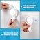 LUXEAR Suction Hooks Powerful Vacuum Suction Cup Hooks- Heavy Duty Shower Hooks Waterproof Suction Hanger for Bathroom Kitchen Towel, Robe, Loofah Removable and Reusable Hooks for Bags Coat (2 Pack