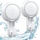LUXEAR Suction Hooks Powerful Vacuum Suction Cup Hooks- Heavy Duty Shower Hooks Waterproof Suction Hanger for Bathroom Kitchen Towel, Robe, Loofah Removable and Reusable Hooks for Bags Coat (2 Pack