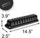 Capstak Hat organizer for baseball caps - hat holder for 10 baseball caps - No install required cap rack closet organizer system hat racks for baseball caps (Black