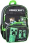 Bioworld Minecraft Backpack Set with Detachable Lunch Box 16" 4 Piece Set, Multicolor, One Size